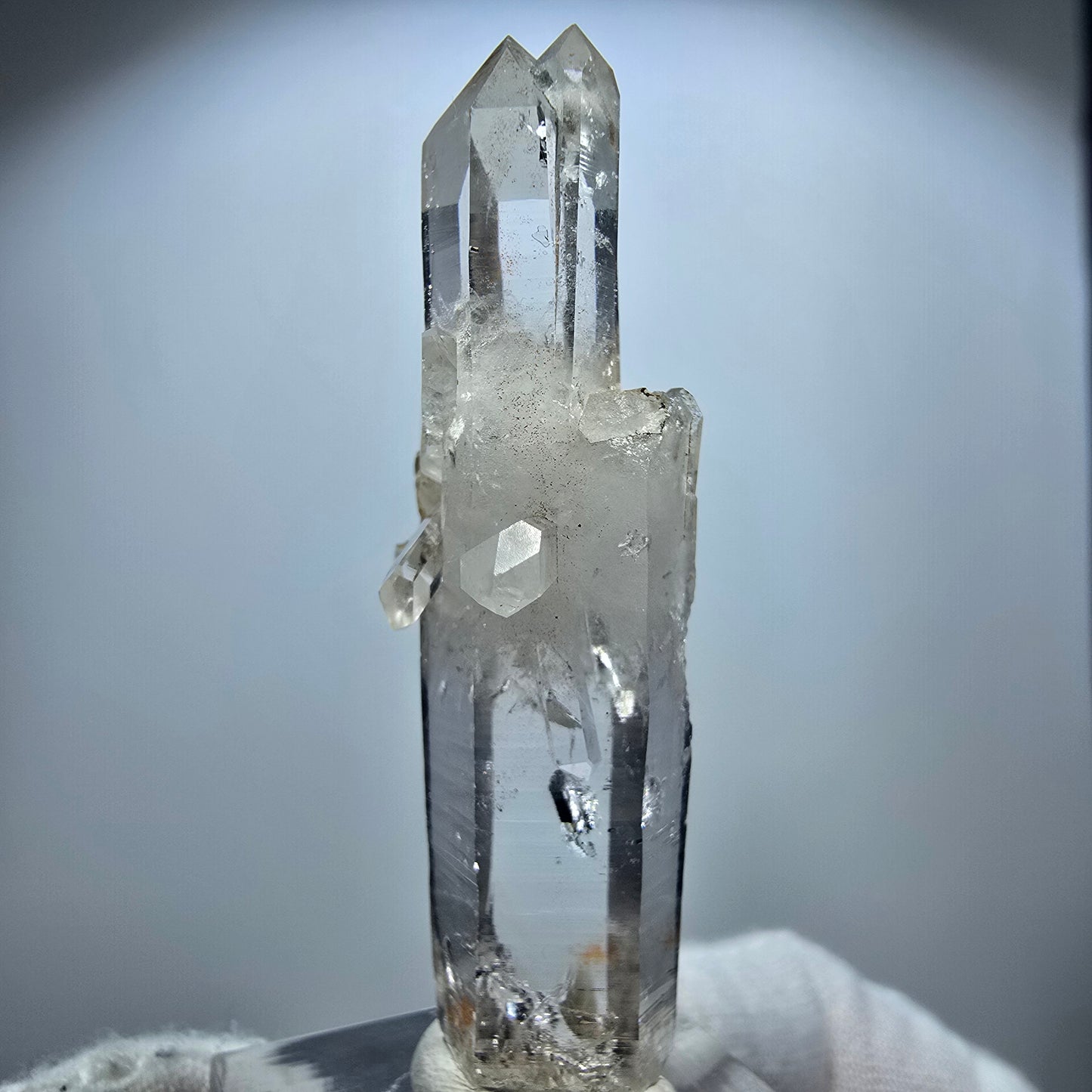 Enhydro Smoky Quartz Lemurian Scepter Valentine Pocket Goboboseb Namibia 58*26*16mm