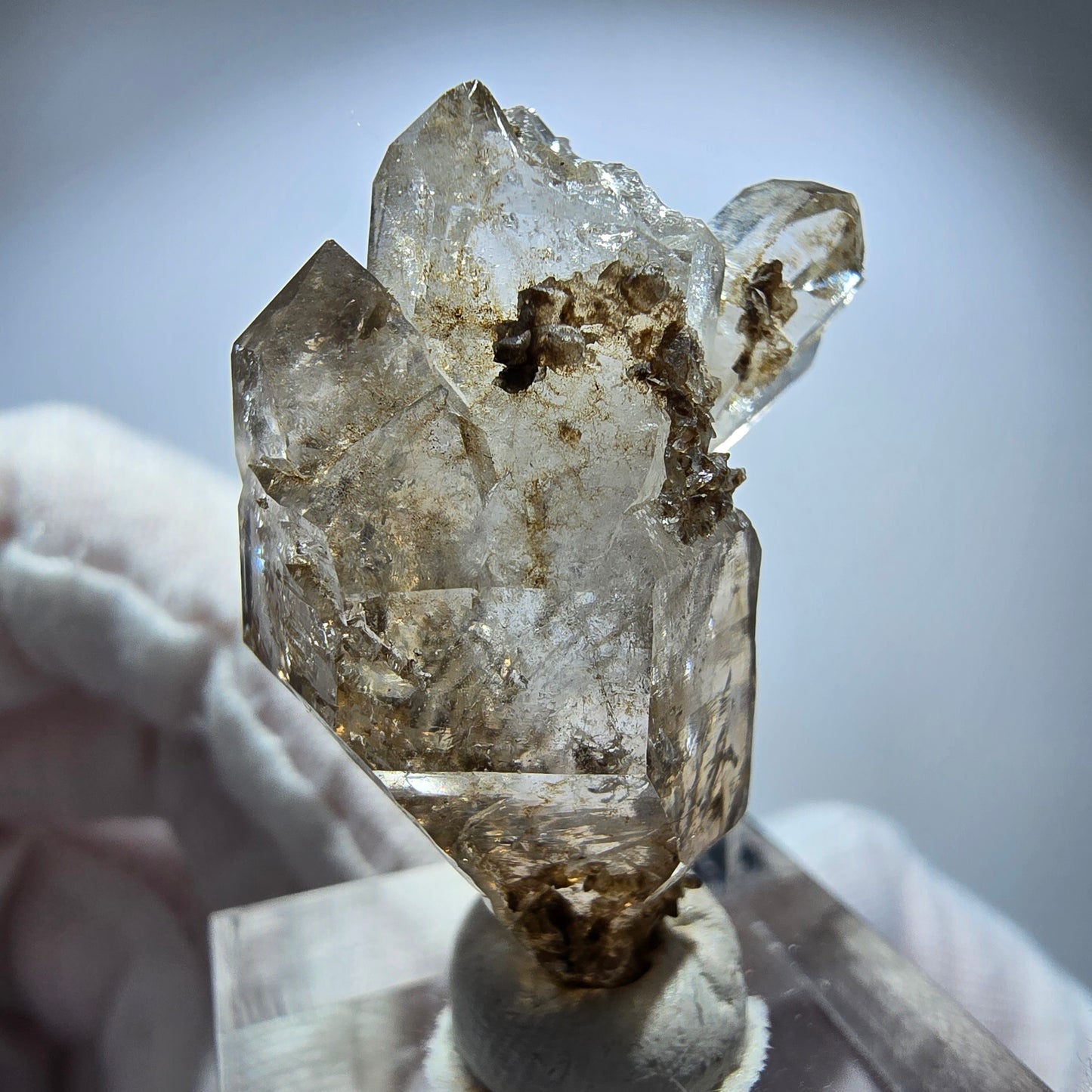 Phantom Rauchquarz DT Skelett Zepter Kristall Goboboseb, Namibia 36*30*19mm