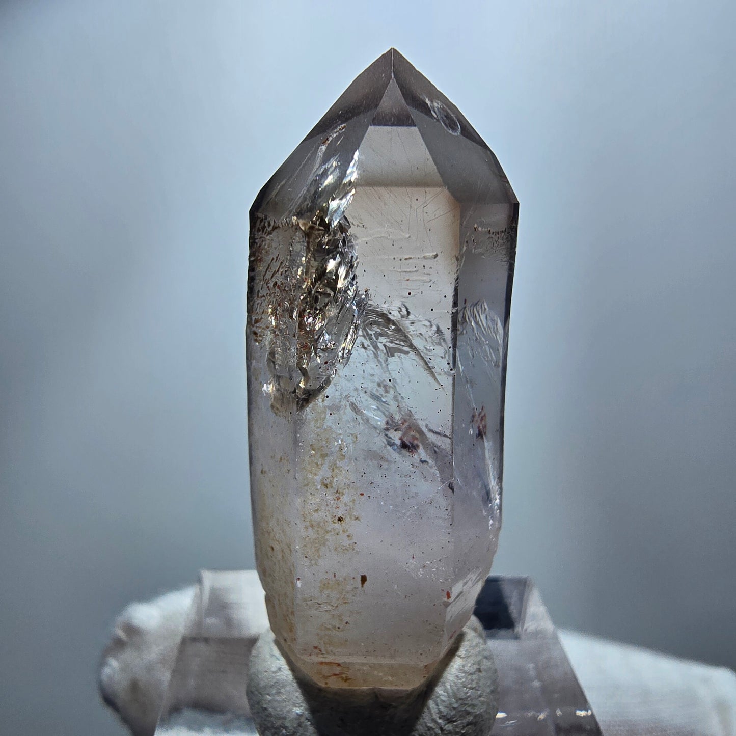 Klare Phantom Rauchquarz DT Zepter Kristall Goboboseb, Namibia 41*15*14mm