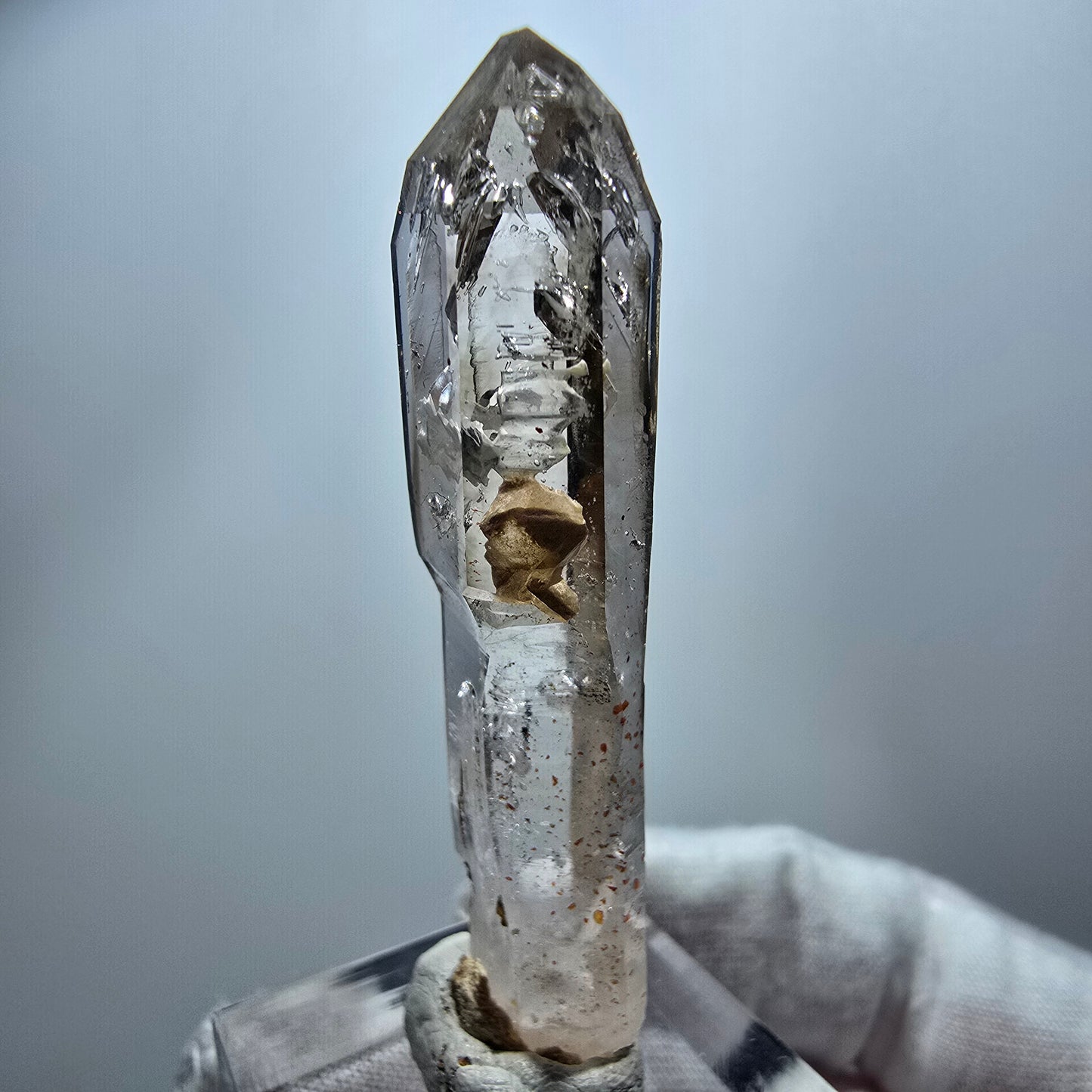 Seltener Phantom Rauchquarz Zepter Kristall Goboboseb, Namibia 53*13*9mm