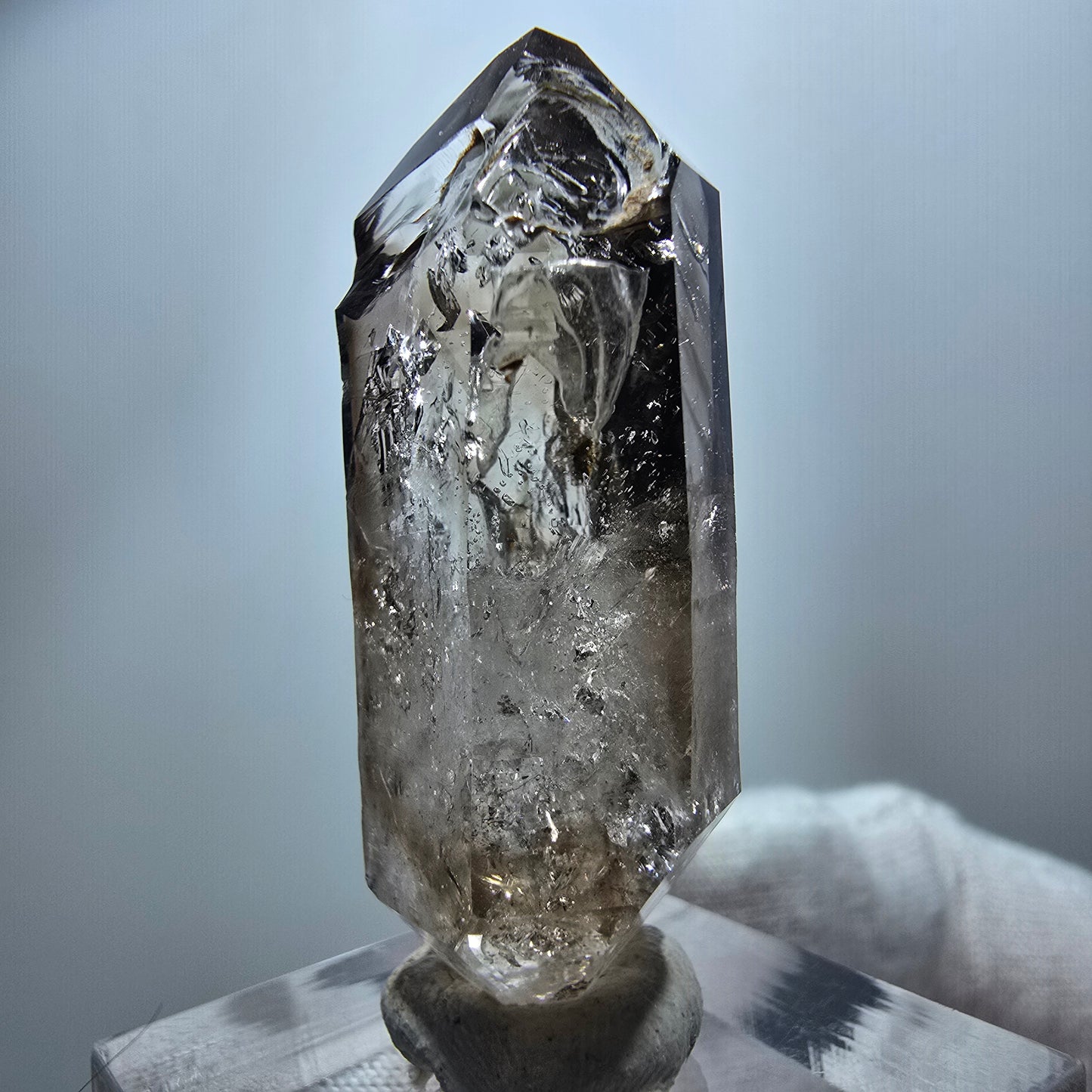 Clear Phantom Smoky Quartz Double Terminated Specimen Goboboseb, Namibia 41*18*11mm