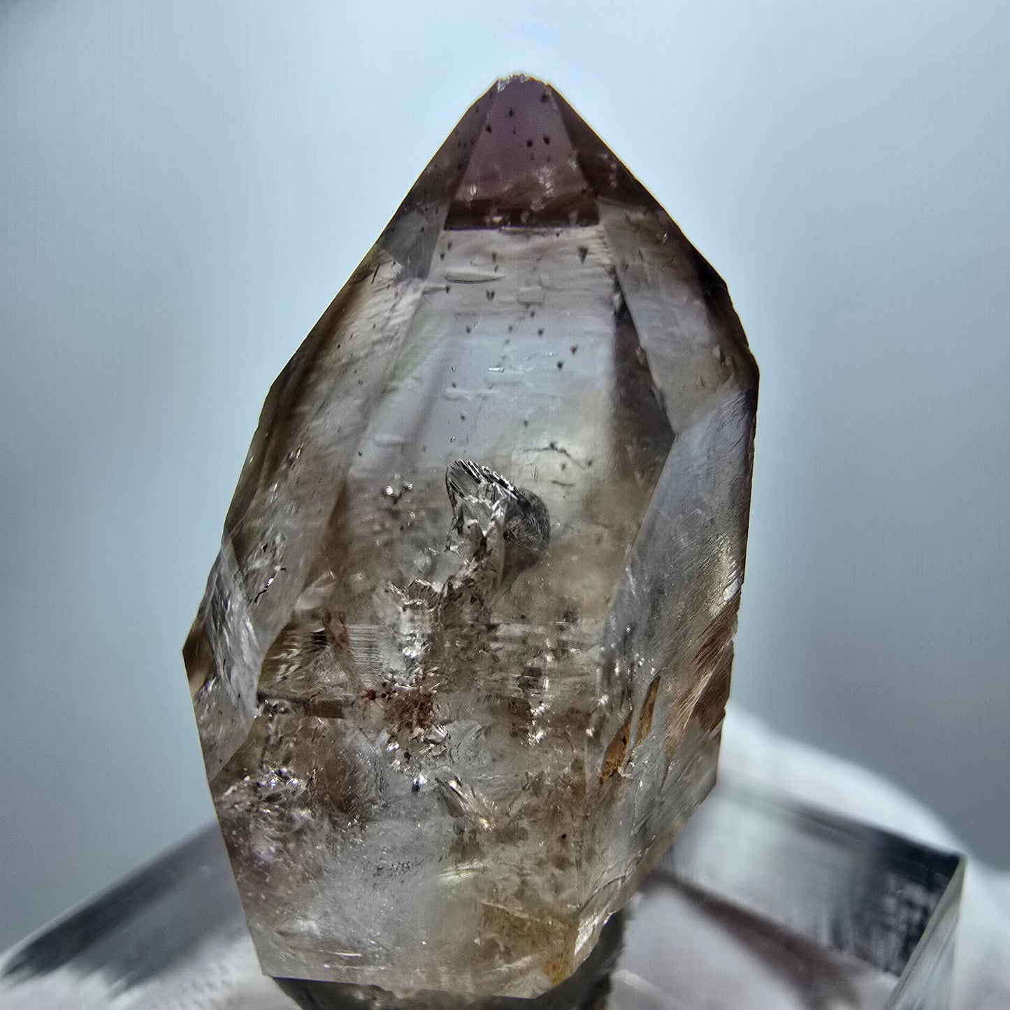 Phantom Amethyst, Rauchquarz Zepter Kristall Goboboseb, Namibia 31*17*16mm