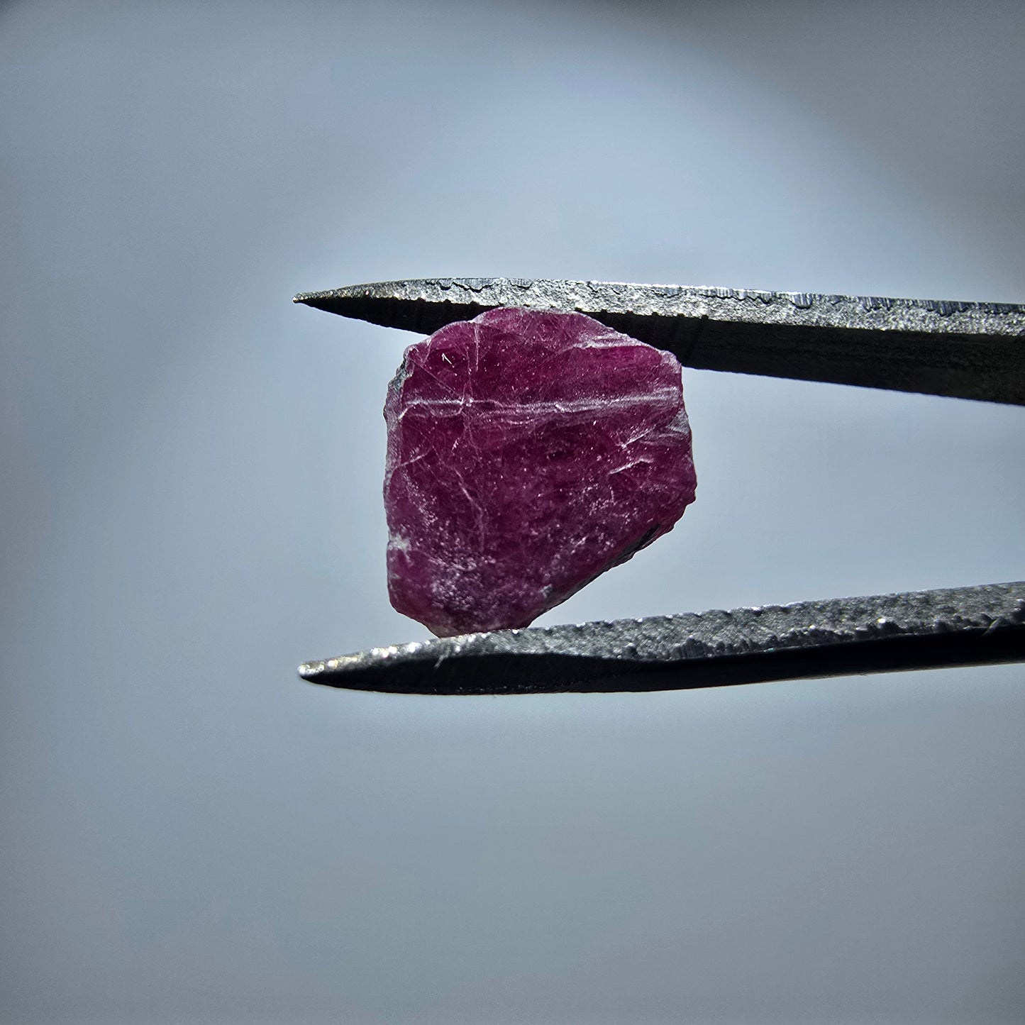 Seltene Rubin Scheibe, rot (UV Mineral) Unbekannt 10*8*2mm