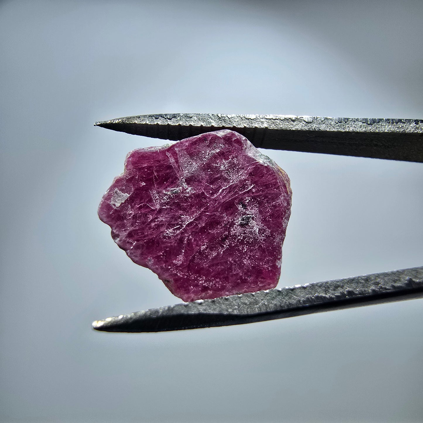 Seltene Rubin Scheibe, rot (UV Mineral) Unbekannt 13*12*1mm
