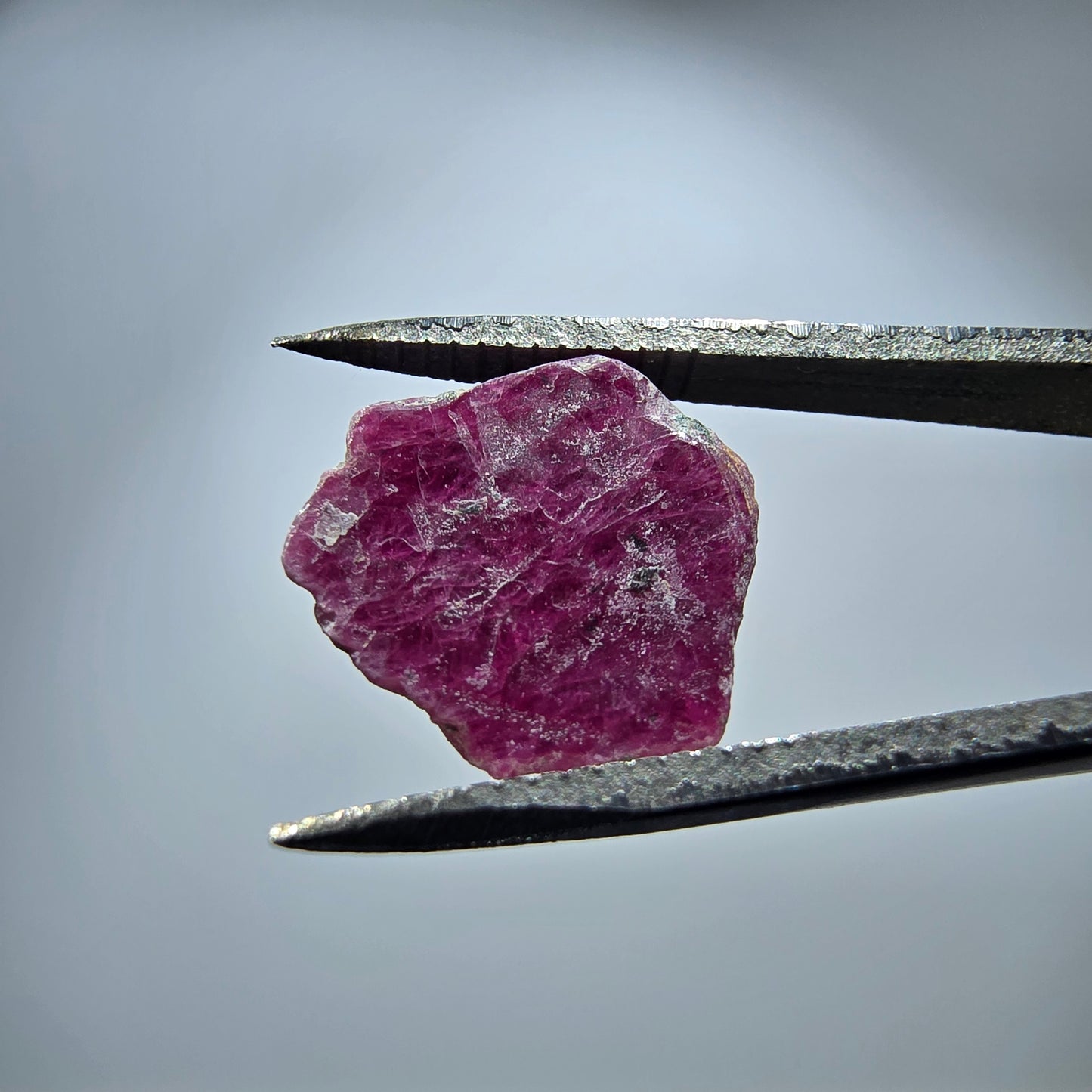 Seltene Rubin Scheibe, rot (UV Mineral) Unbekannt 13*12*1mm