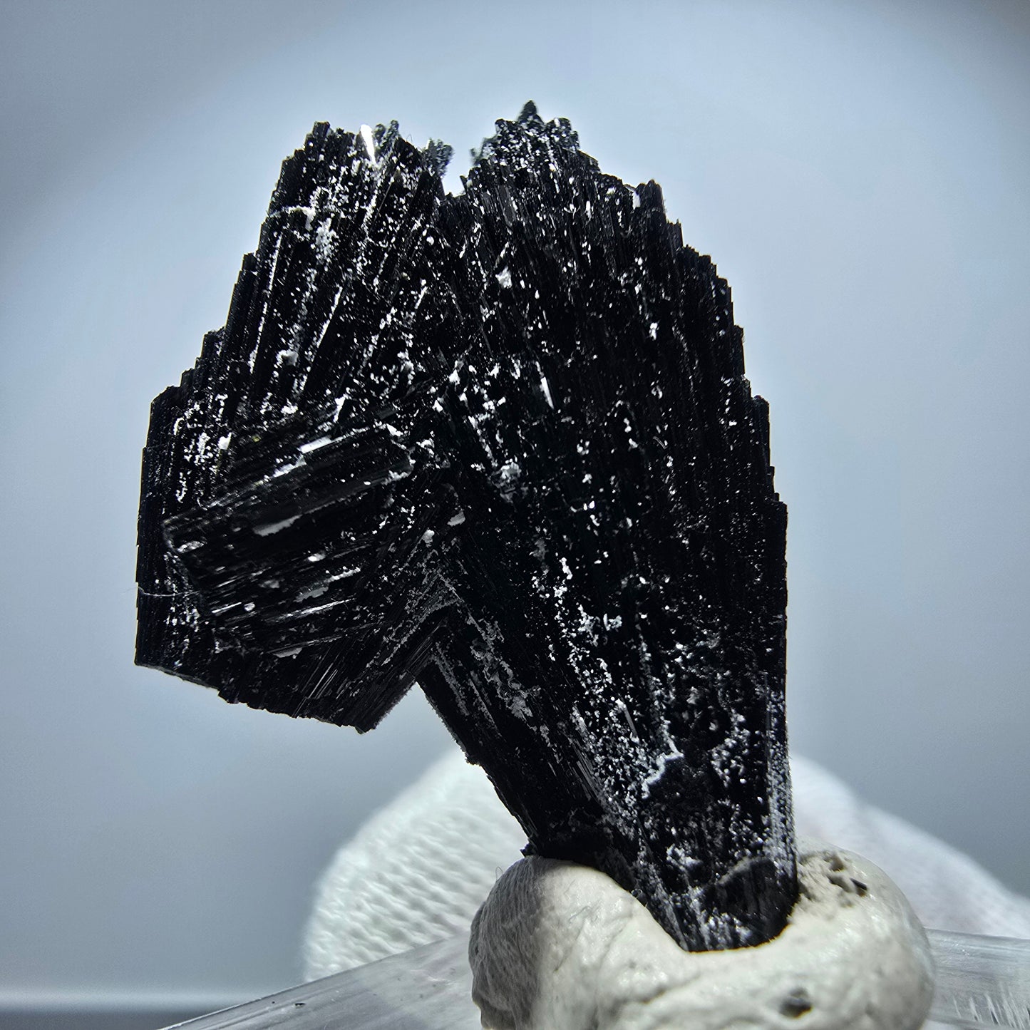 Magnifique spécimen de tourmaline Schorl et de quartz, Erongo, Namibie, 37 x 24 x 15 mm