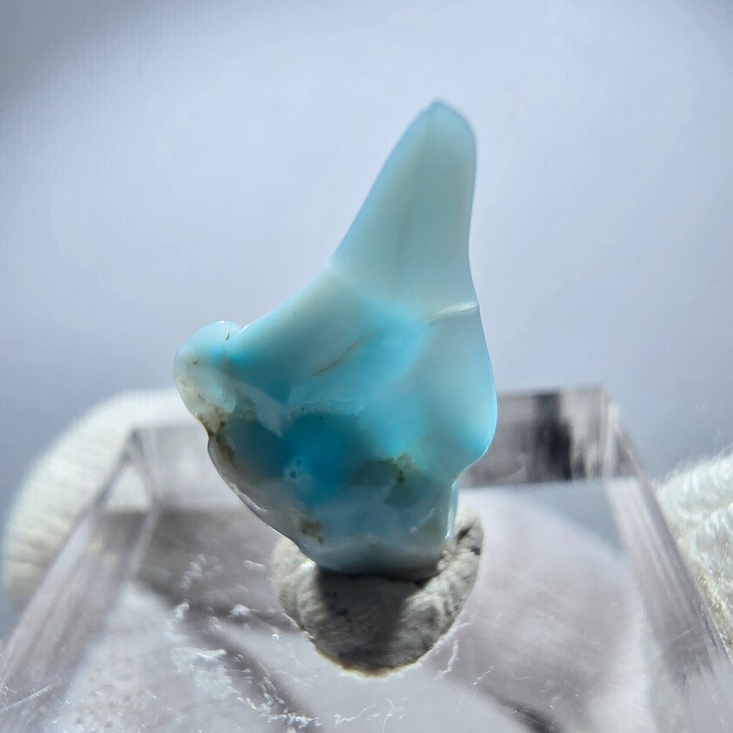 Schöner Larimar, poliert Dominikanische Republik 18*11*3mm
