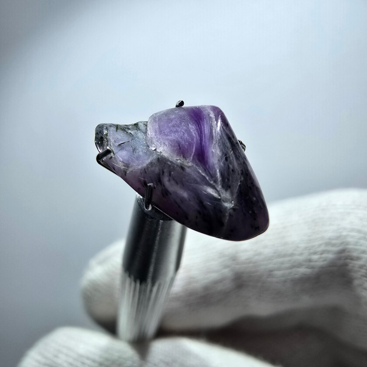 Rare Charoite crystal purple, polished Russia 16*9*4mm