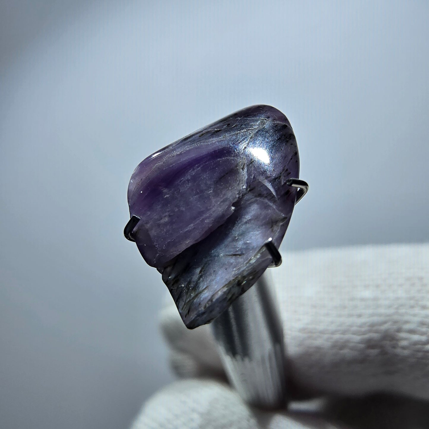 Rare Charoite crystal purple, polished Russia 16*9*4mm