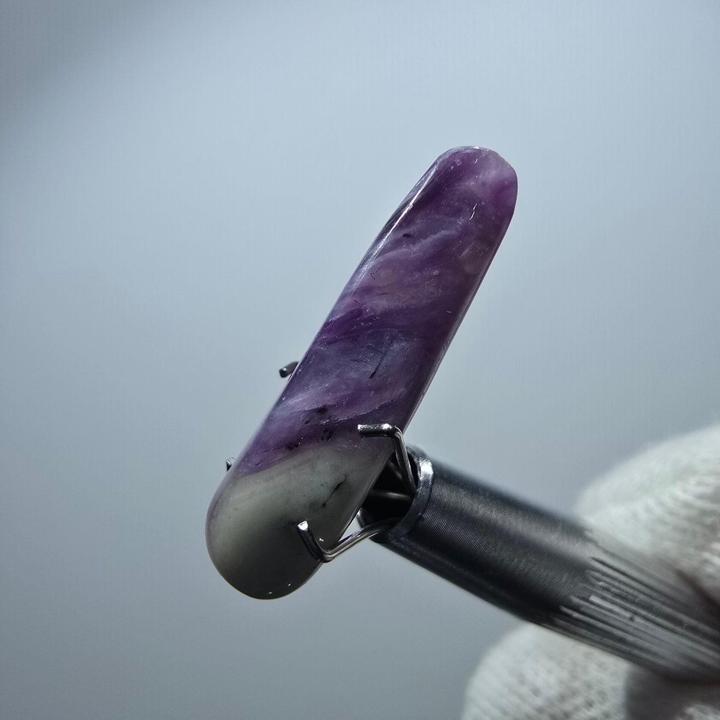 Rare Charoite crystal purple, polished Russia 21*8*6mm