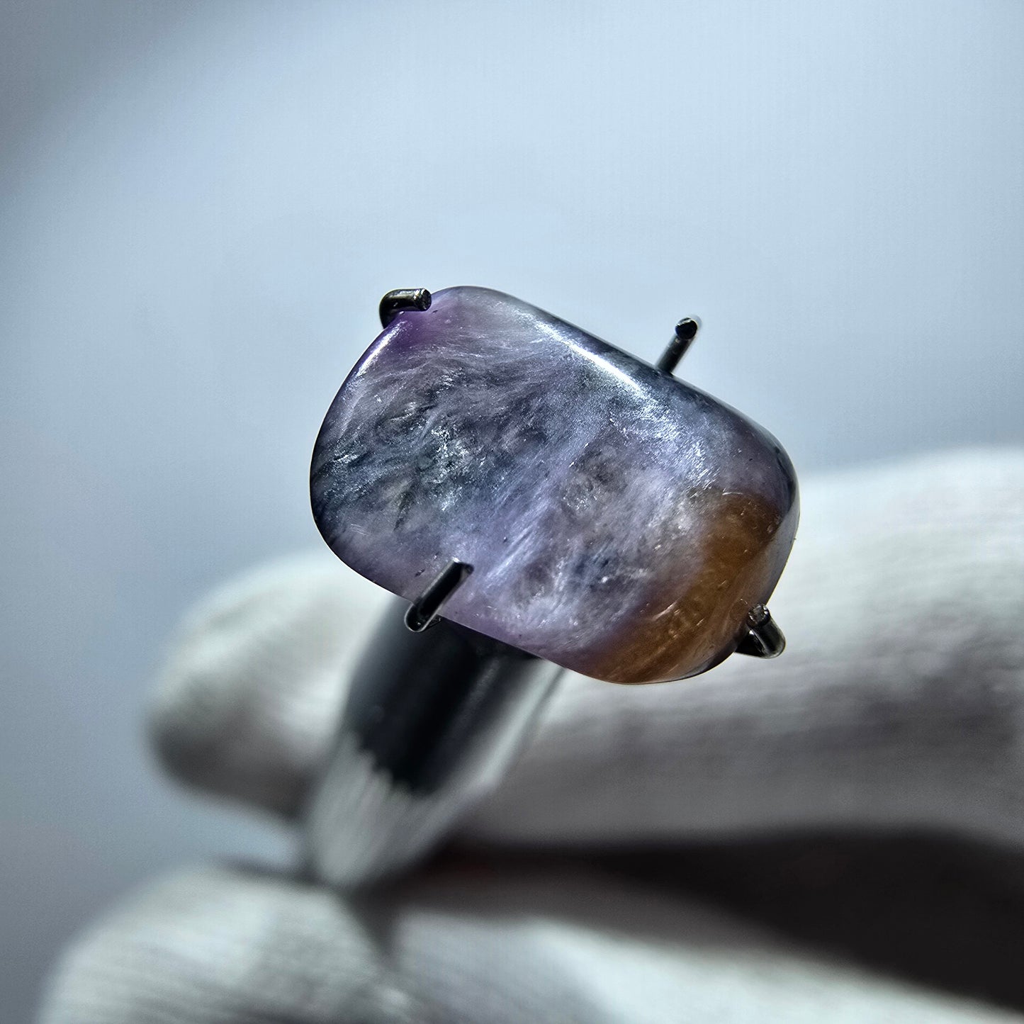 Rare Charoite crystal purple, polished Russia 10*8*3mm