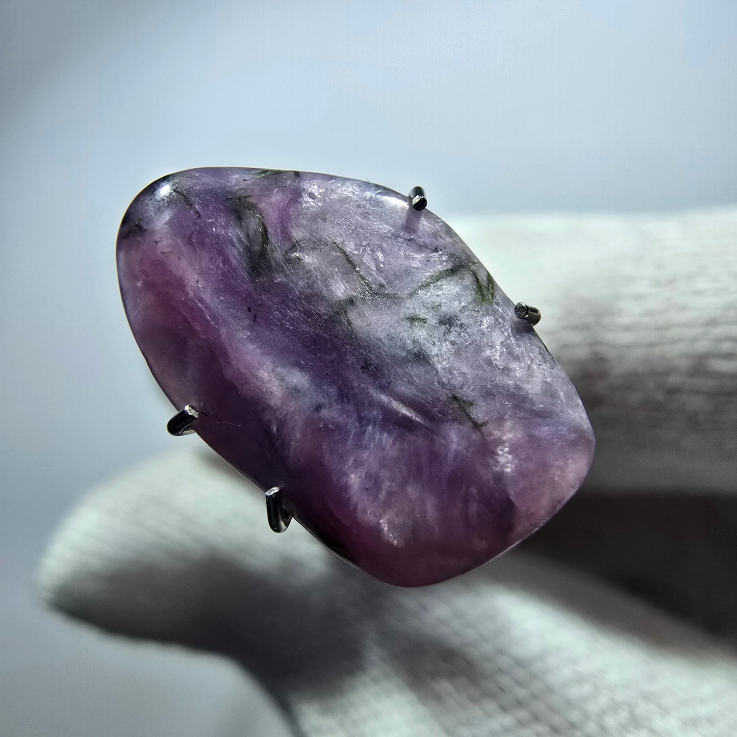 Rare Charoite crystal purple, polished Russia 16*10*2mm