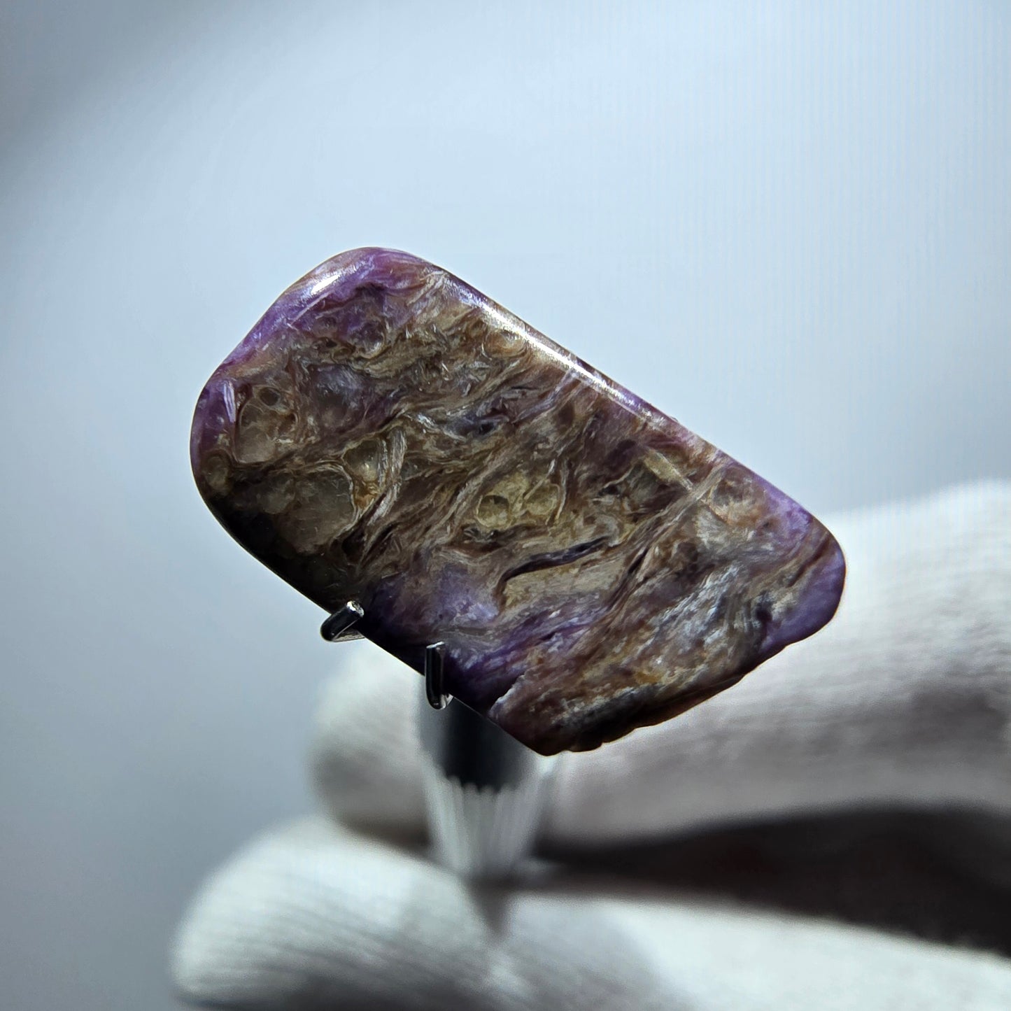 Rare Charoite crystal purple, polished Russia 17*9*4mm