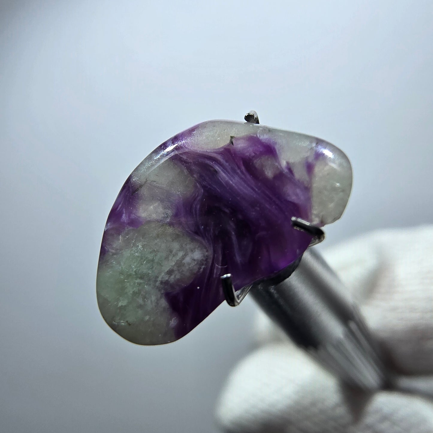 Rare Charoite crystal purple, polished Russia 14*10*4mm