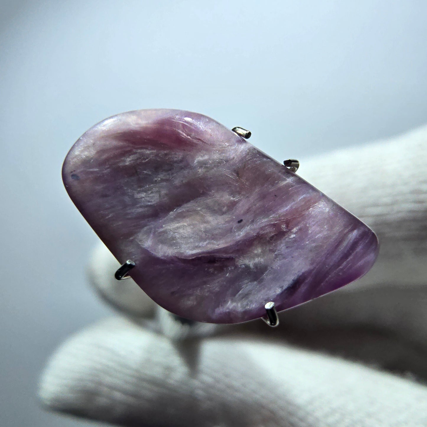 Rare Charoite crystal purple, polished Russia 18*10*3mm