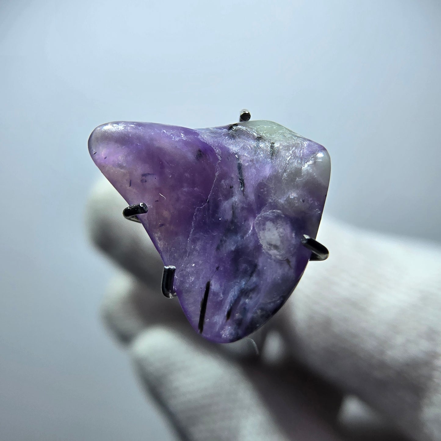 Rare Charoite crystal purple, polished Russia 12*9*3mm