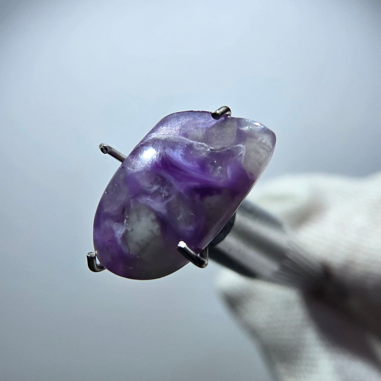 Rare Charoite crystal purple, polished Russia 11*7*3mm