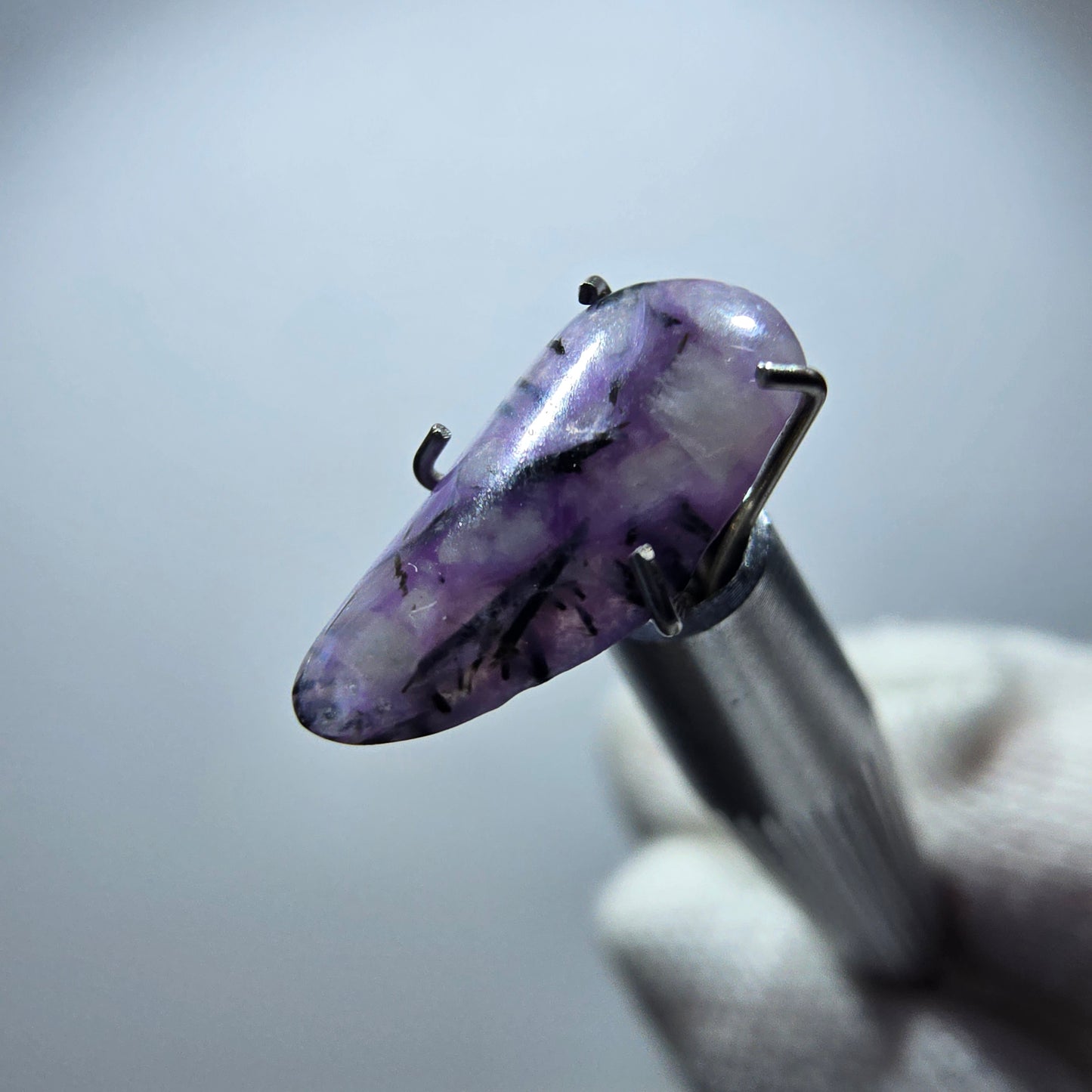Rare Charoite crystal purple, polished Russia 13*6*2mm