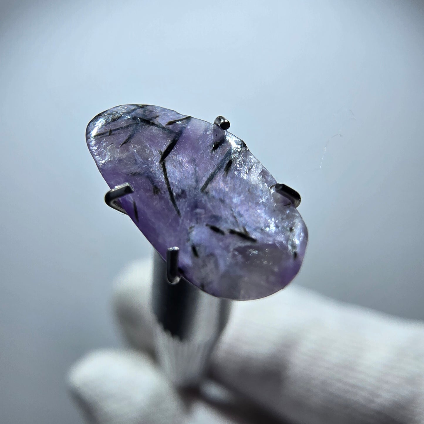 Rare Charoite crystal purple, polished Russia 13*6*2mm