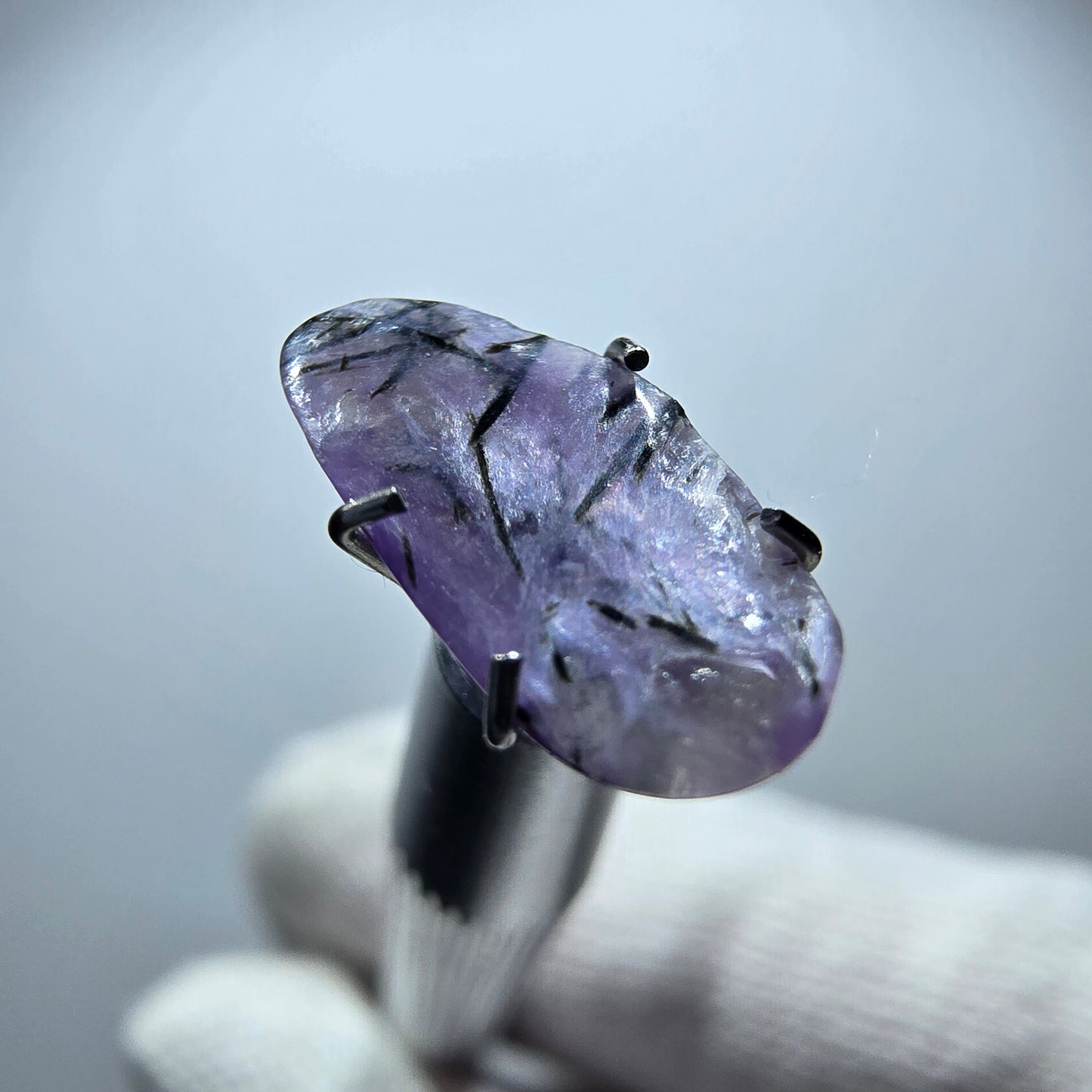 Rare Charoite crystal purple, polished Russia 13*6*2mm