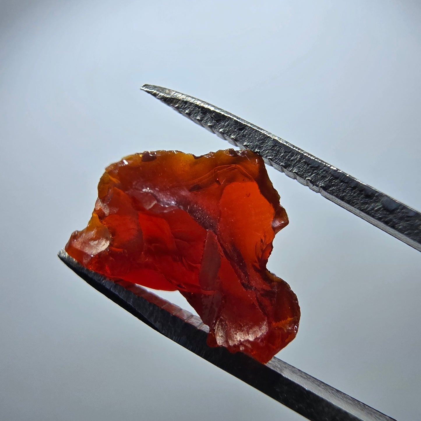 Seltener Feueropal Kristall, rot orange Mexiko 13*11*5mm