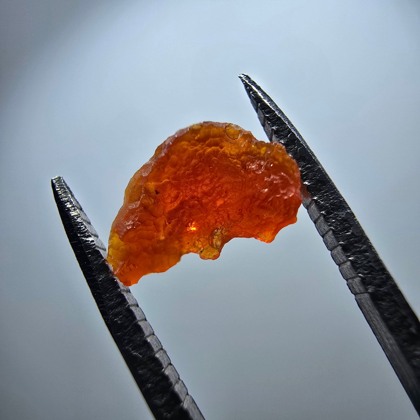 Seltener Feueropal Kristall, rot orange Mexiko 9*6*7mm