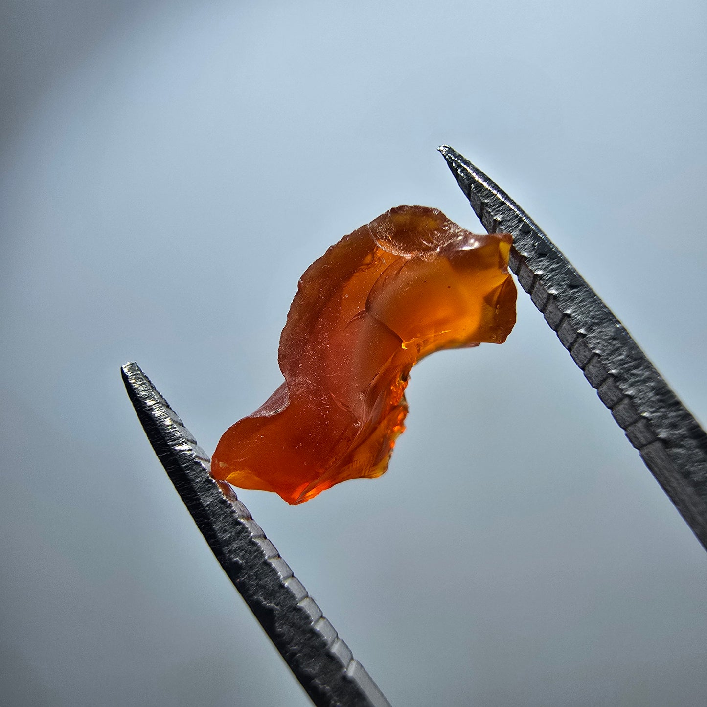 Seltener Feueropal Kristall, rot orange Mexiko 12*6*5mm