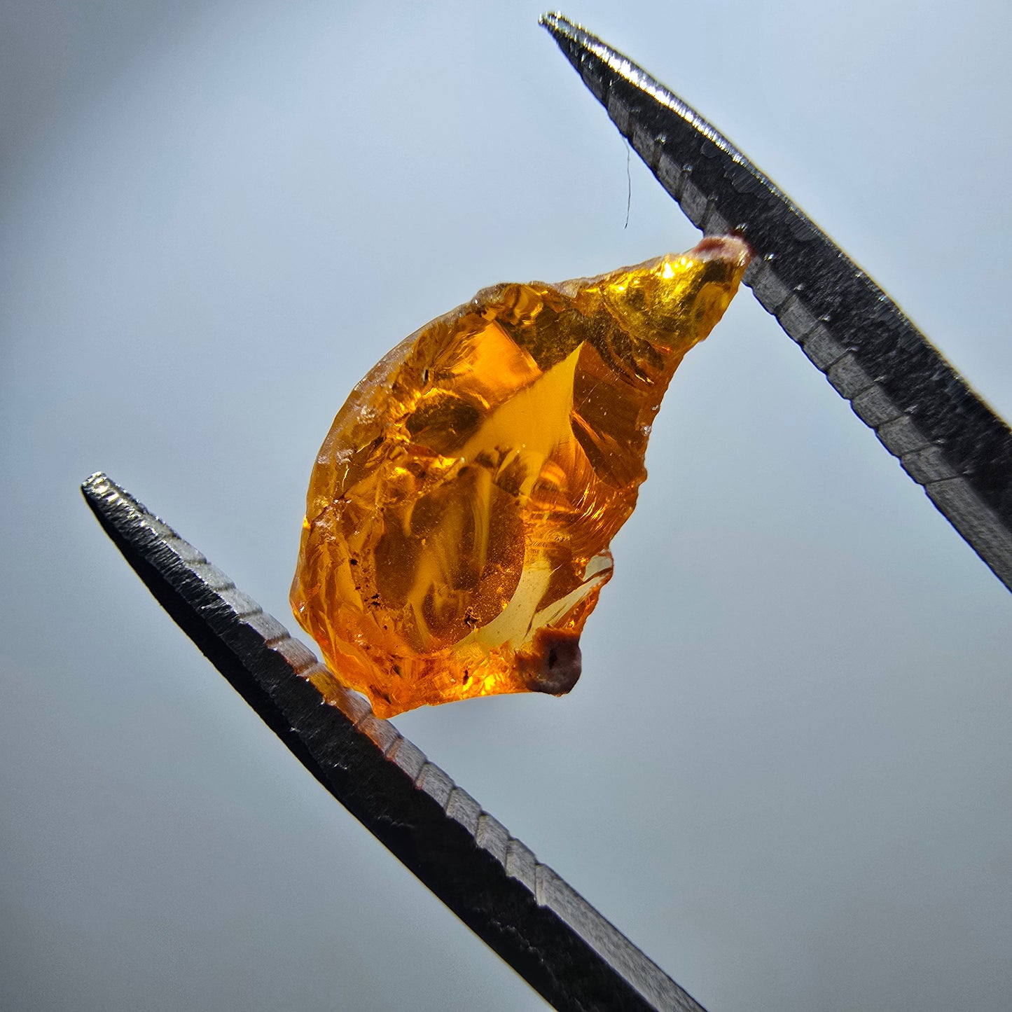 Seltener Feueropal Kristall, rot orange Mexiko 11*7*4mm