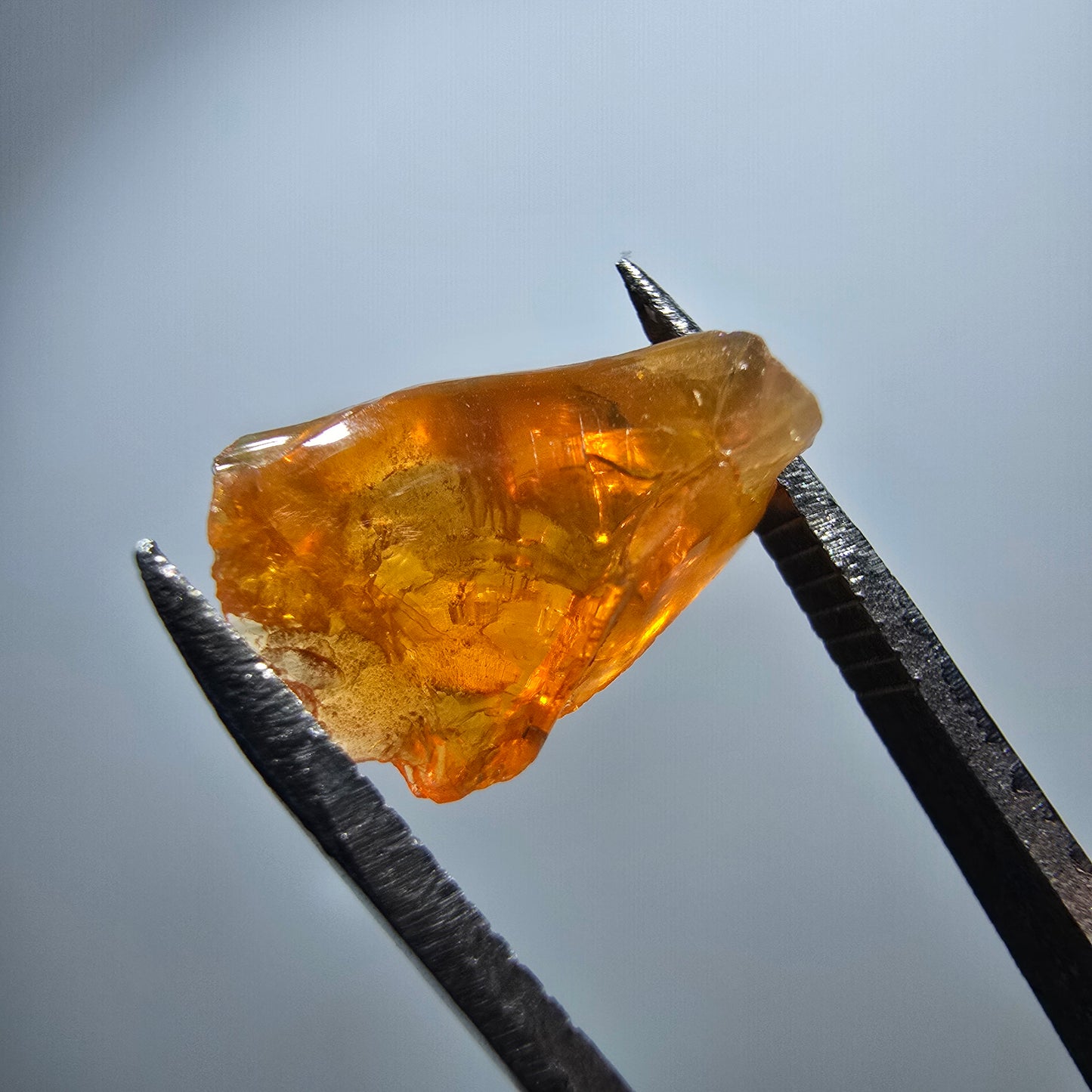 Seltener Feueropal Kristall, rot orange Mexiko 12*9*6mm