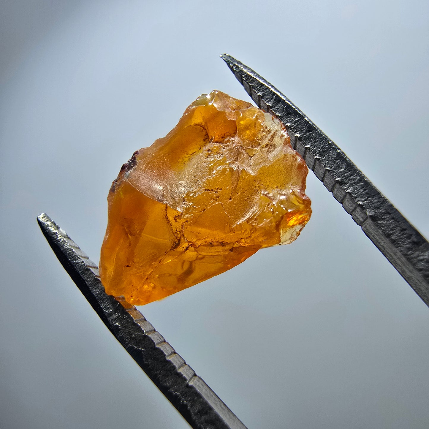Seltener Feueropal Kristall, rot orange Mexiko 12*9*6mm