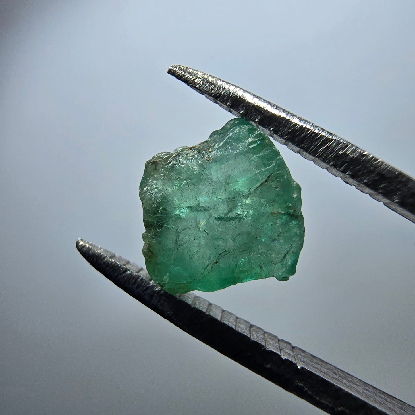 Cristal d'émeraude rare, vert Colombie #7953