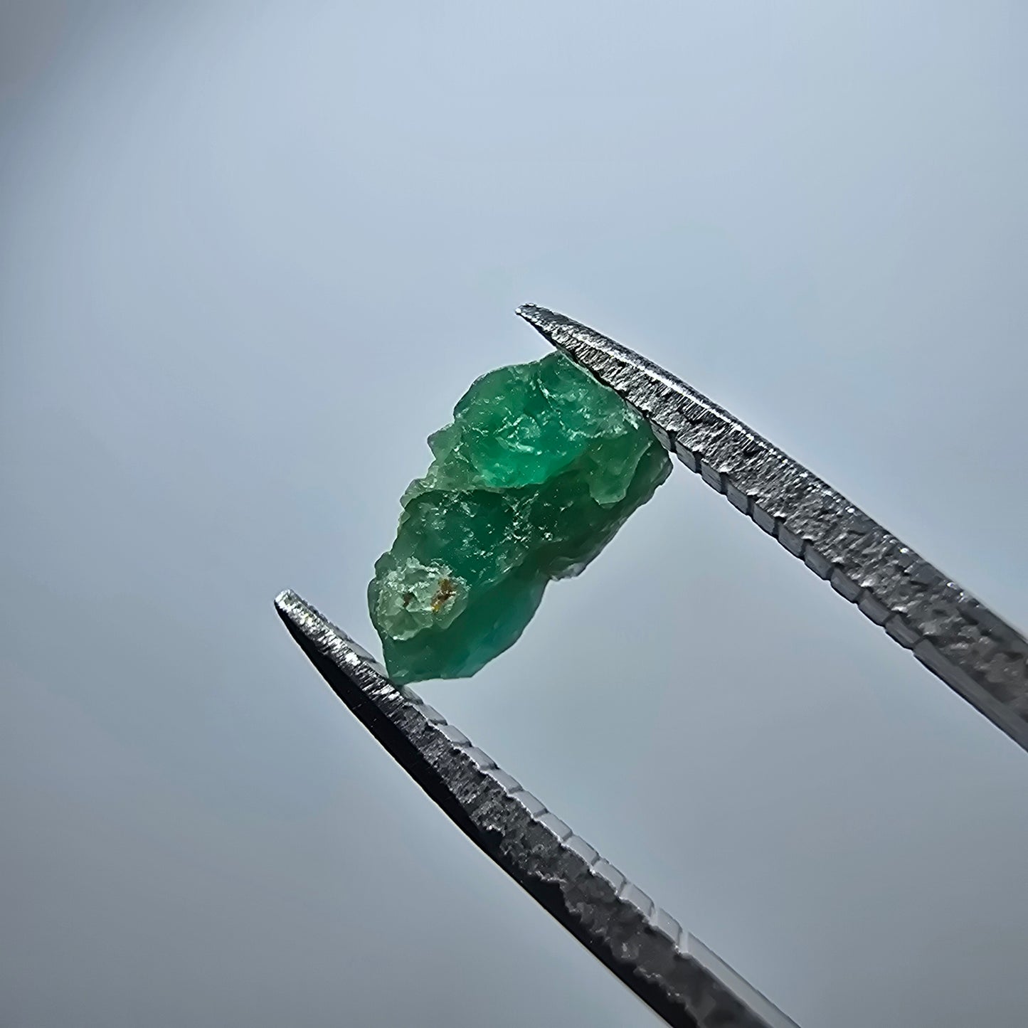 Cristal d'émeraude rare, vert Colombie #7977