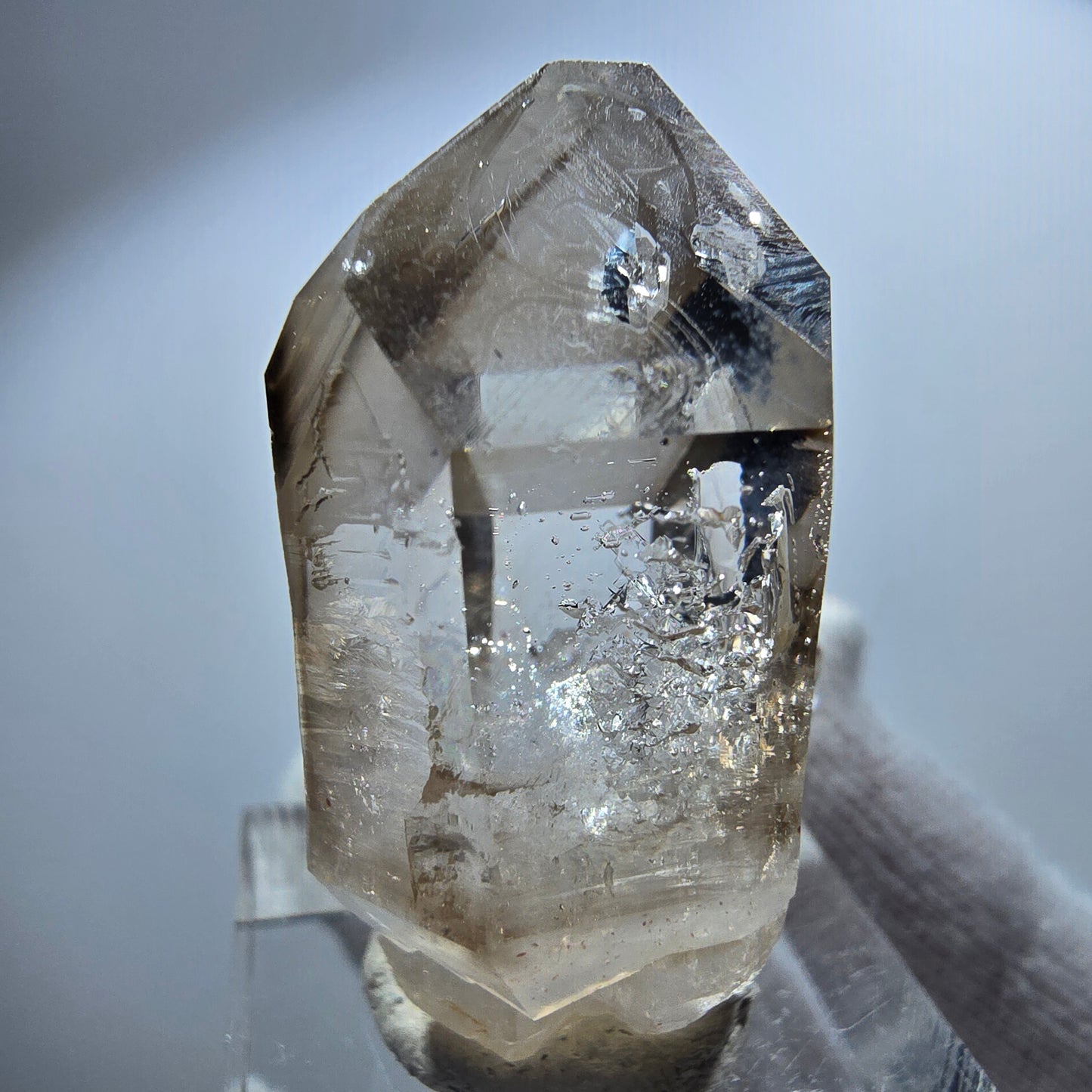 Clear Phantom Smoky Quartz Scepter Point Goboboseb, Namibia 36*21*19mm