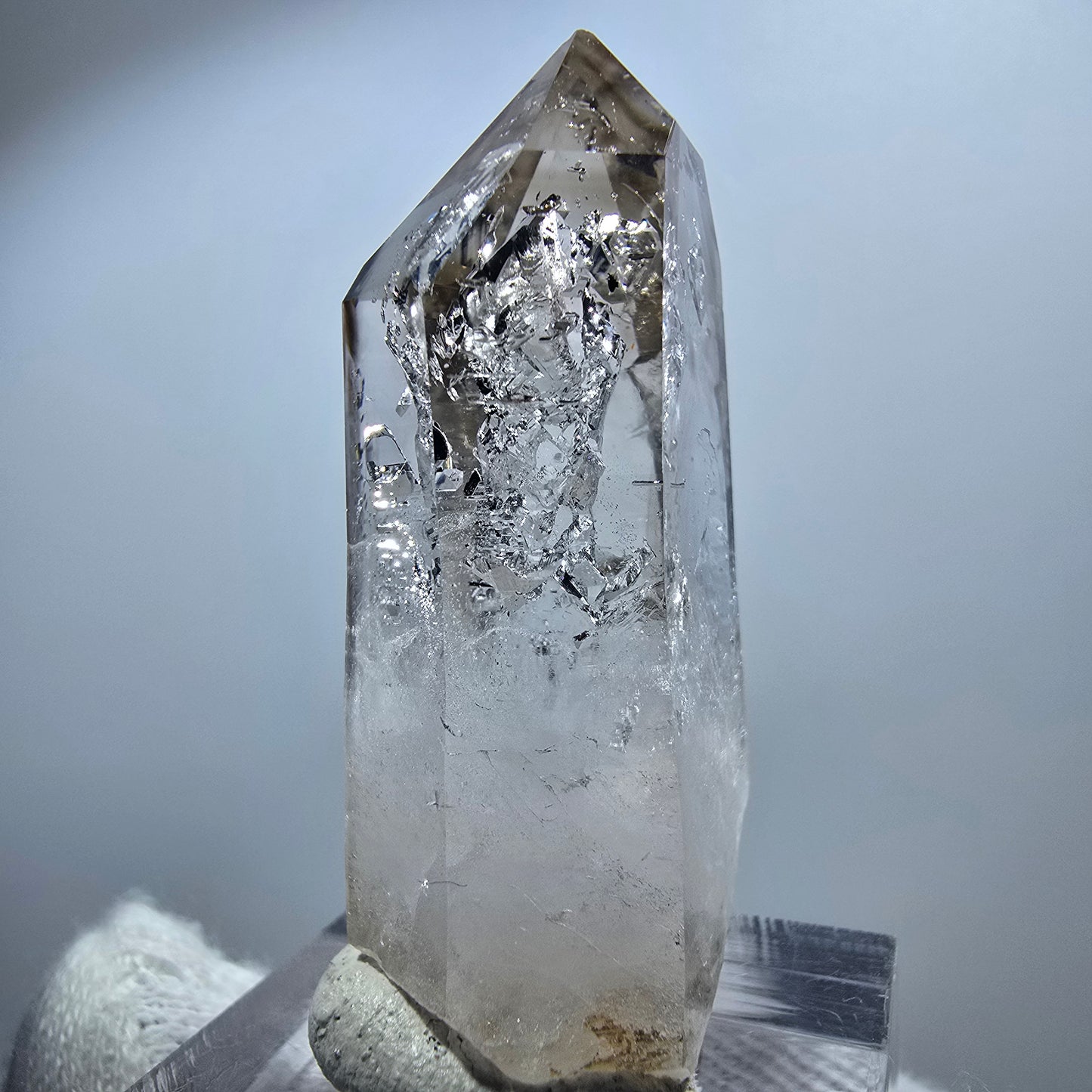 Clear Phantom Smoky Quartz Scepter Point Goboboseb, Namibia 45*22*14mm