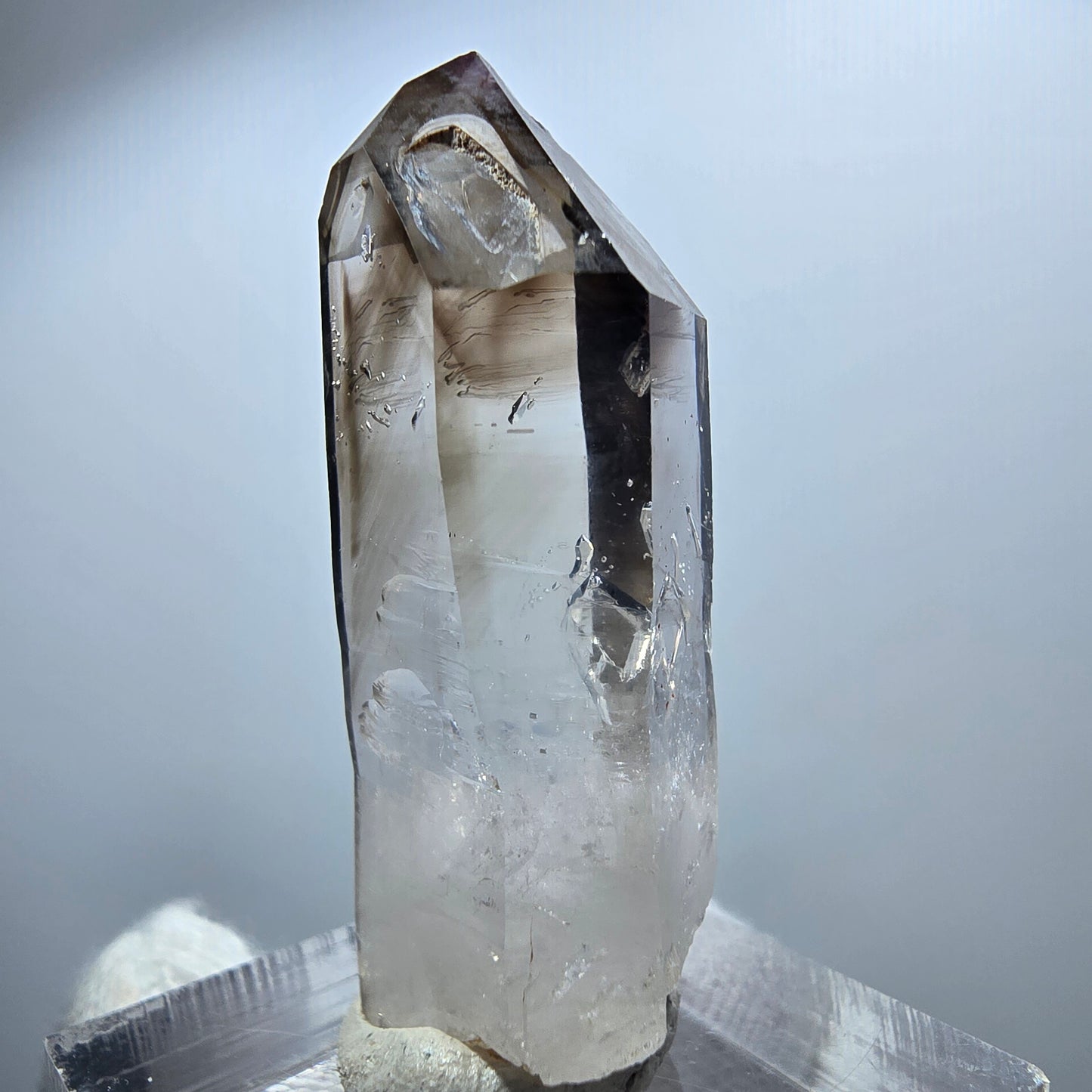Enhydro Phantom Smoky Quartz Scepter, 1x Bubble Goboboseb, Namibia 39*15*11mm