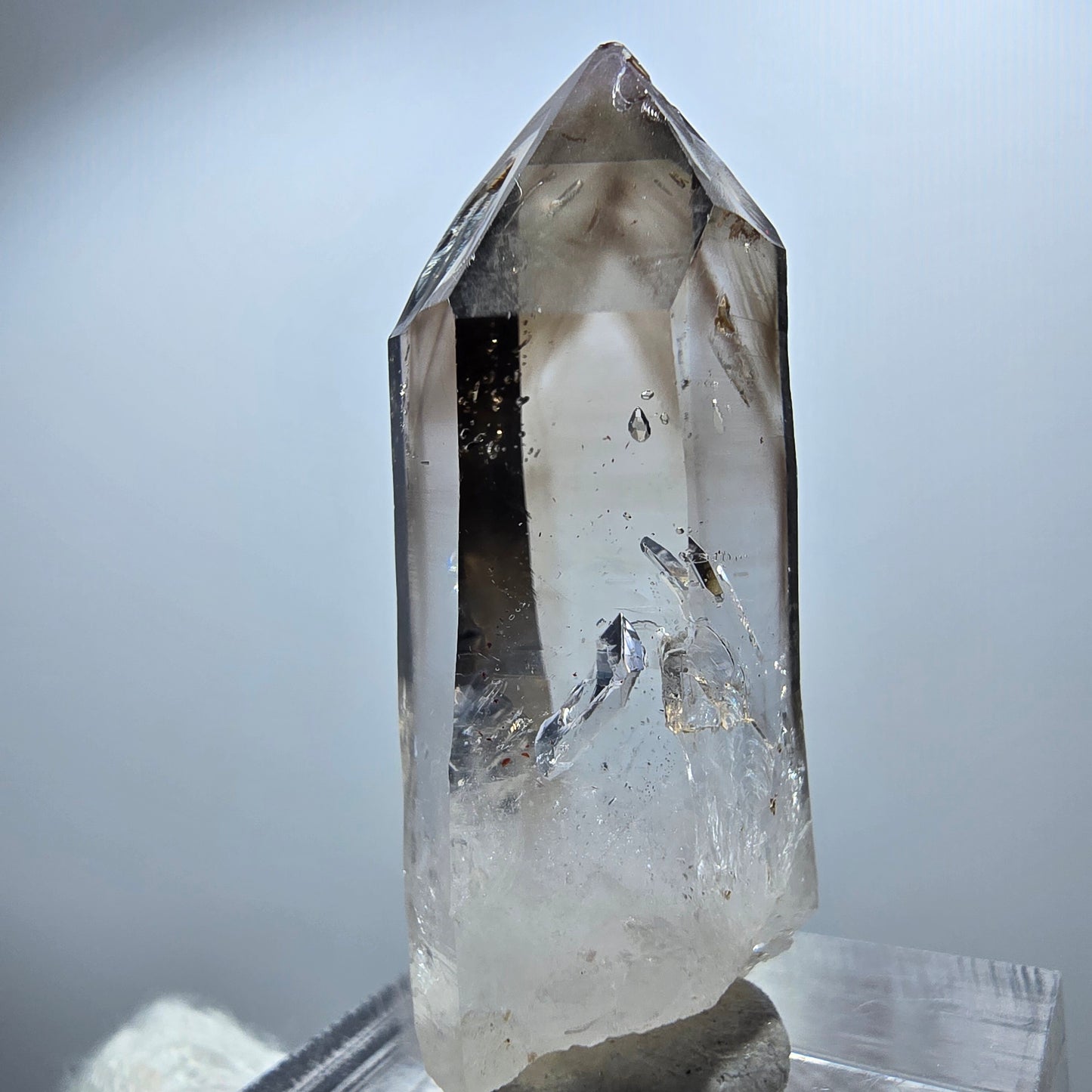 Enhydro Phantom Smoky Quartz Scepter, 1x Bubble Goboboseb, Namibia 39*15*11mm