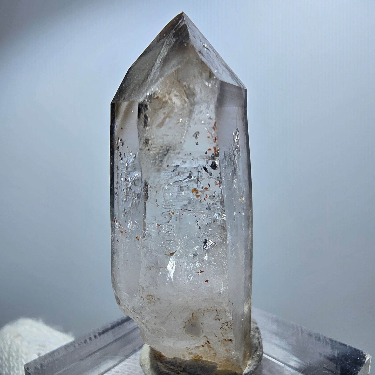 Enhydro Phantom Smoky Quartz Scepter, 1x Bubble Goboboseb, Namibia 39*12*14mm