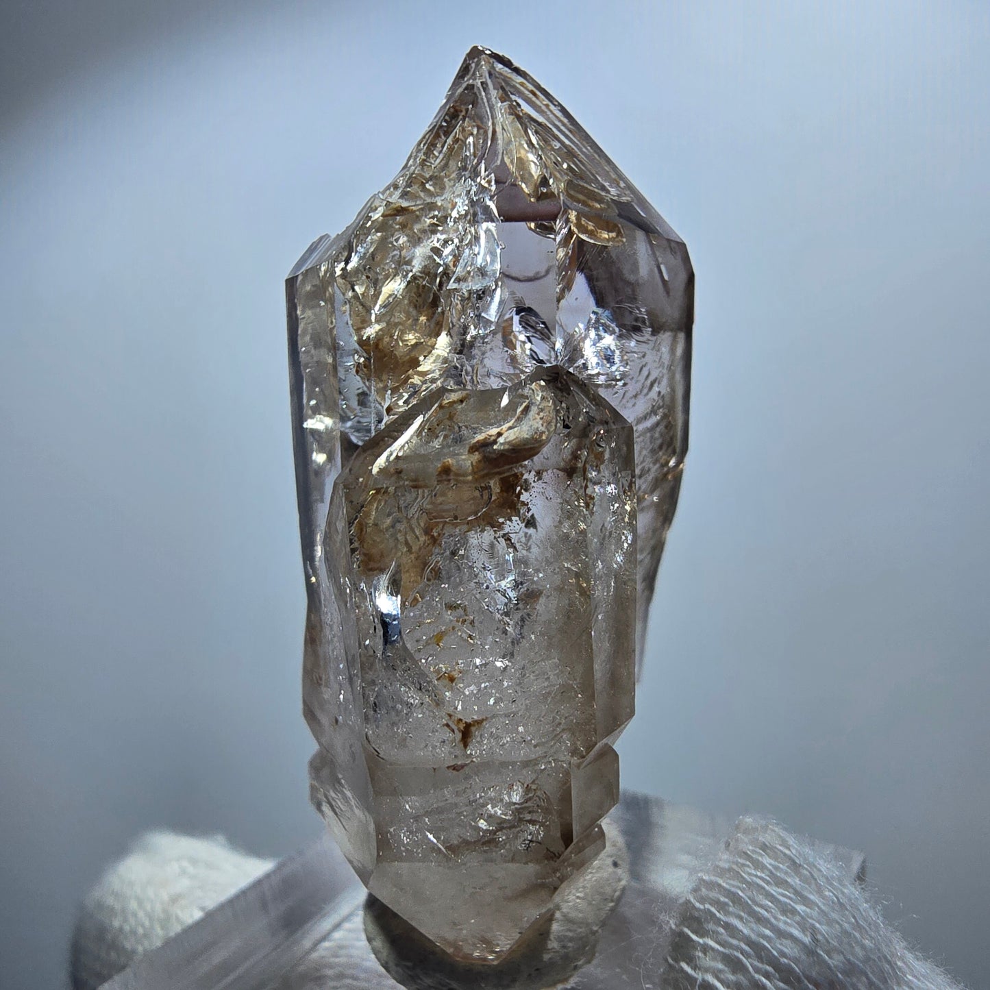 Clear Phantom Smoky Quartz Scepter Point Goboboseb, Namibia 44*26*18mm