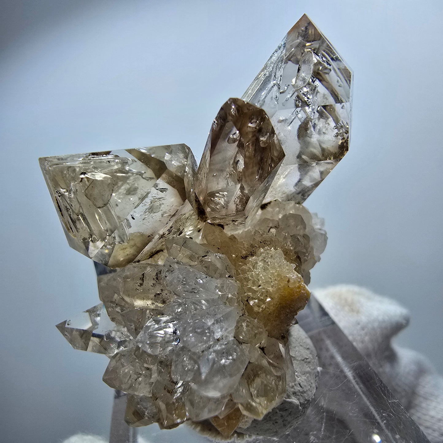 Clear Phantom Smoky Quartz Scepter Cluster Goboboseb, Namibia 45*28*31mm