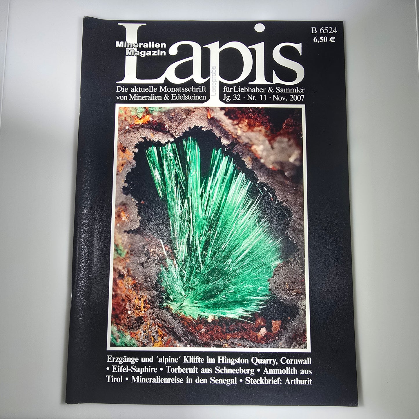 Magazine minéral Lapis Année 2007 Mois 11 Magazine