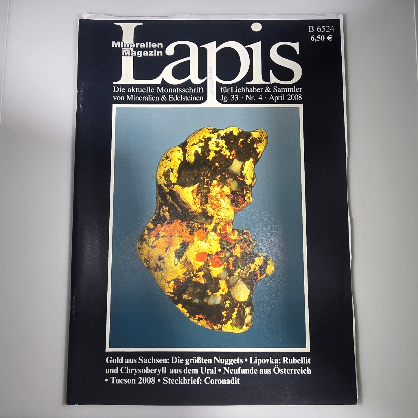 Magazine minéral Lapis Année 2008 Mois 4 Magazine