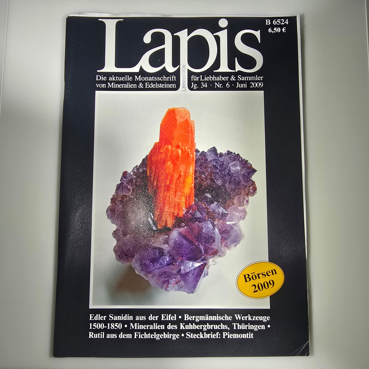 Magazine minéral Lapis Année 2009 Mois 6 Magazine