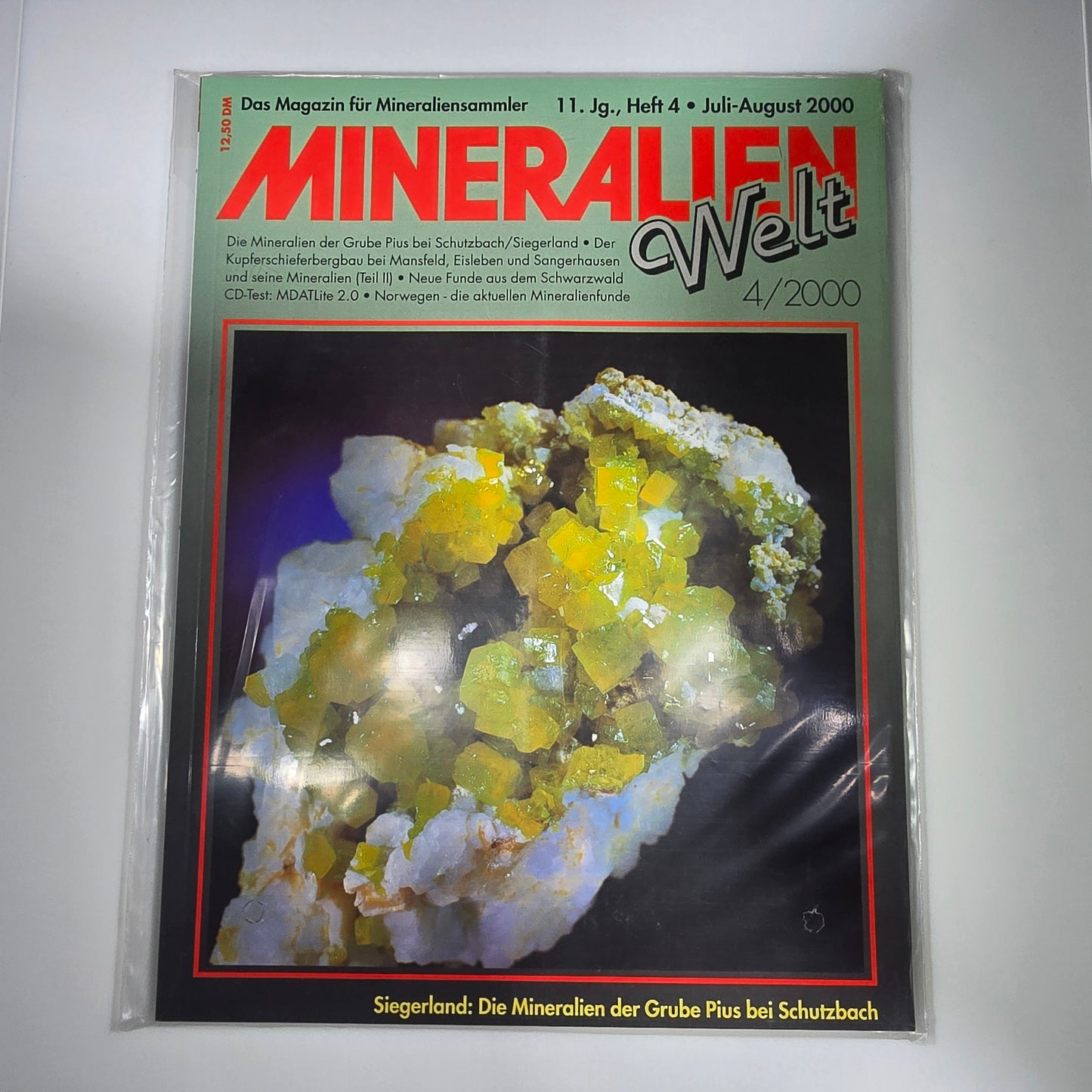 Magazine Minerals World Minerals Année 2000 Mois 4 Magazine