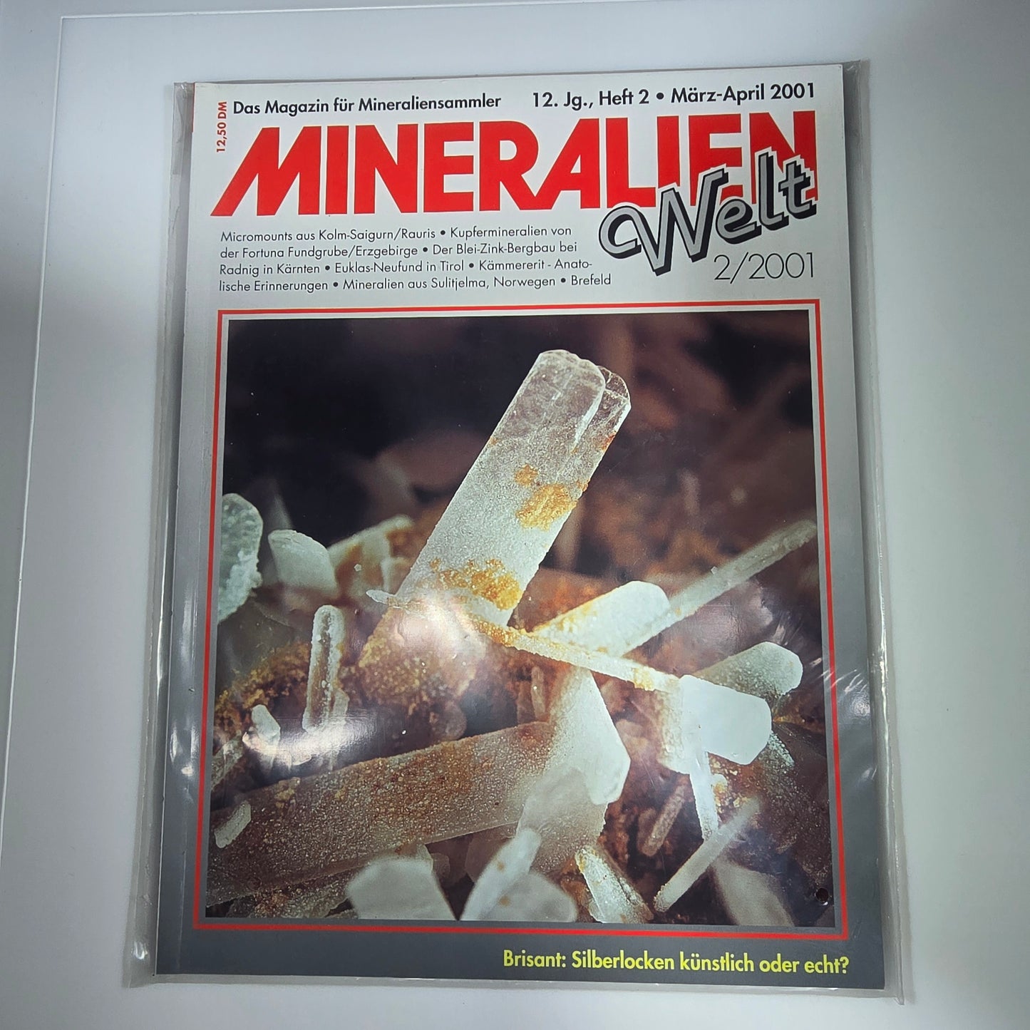 Magazine Minerals World Minerals Année 2001 Mois 2 Magazine
