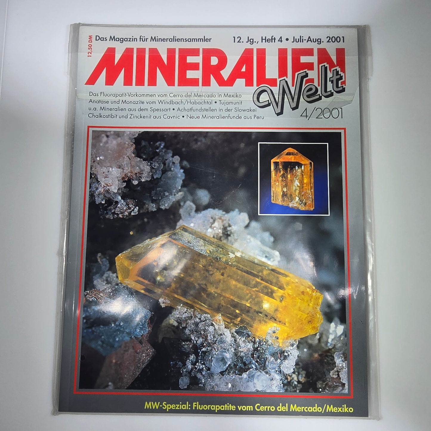 Magazine Minerals World Minerals Année 2001 Mois 4 Magazine