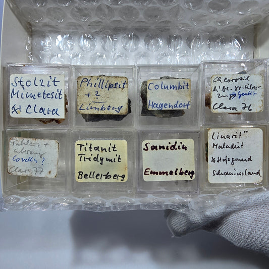 TOP Micromount Mineral Collection Germany - 8 pieces Germany #8049