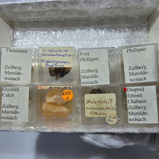 TOP Micromount Mineral Collection Germany - 8 pieces Germany #8058