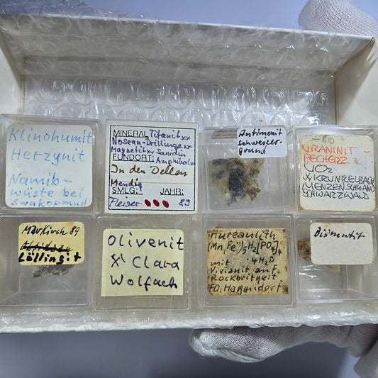 TOP Micromount Mineral Collection Germany - 8 pieces Germany #8067