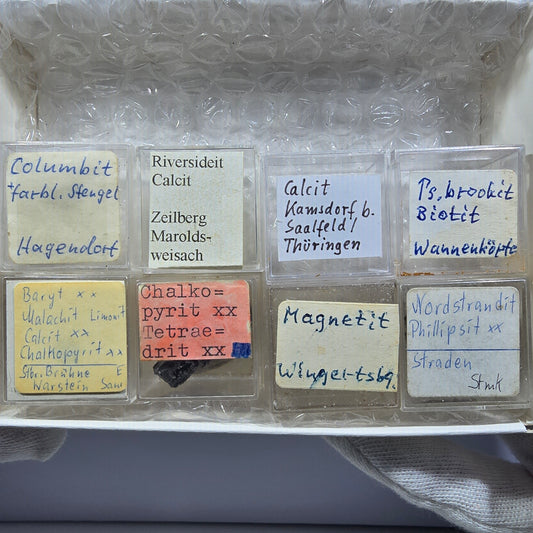 TOP Micromount Mineral Collection Germany - 8 pieces Germany #8076