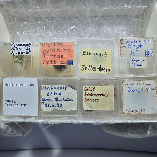 TOP Micromount Mineral Collection Germany - 8 pieces Germany #8080